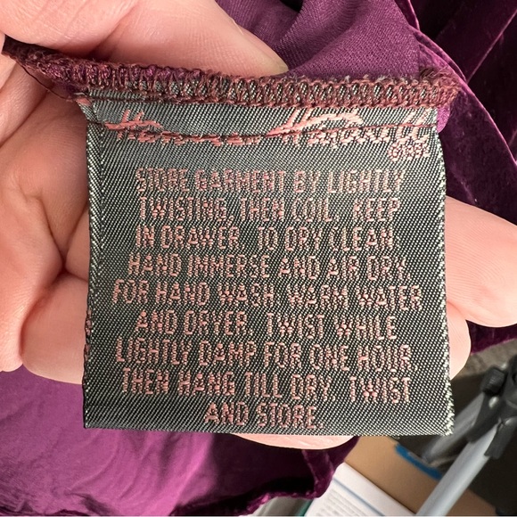 Velvet Button-Up Shirt in Rich Burgundy - Picture 6 of 7